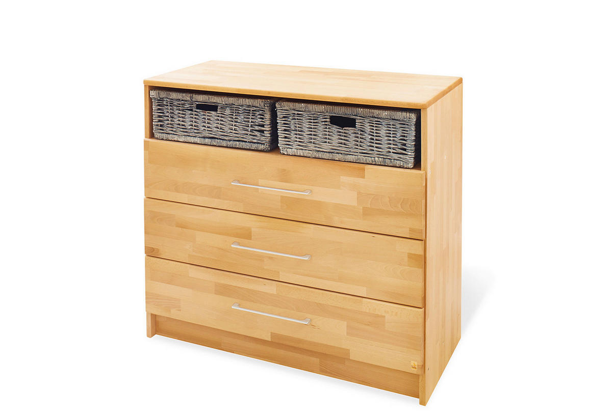 BABYZIMMER PINOLINO NATURA 3-teilig  - Buchefarben, Natur, Holz - Pinolino