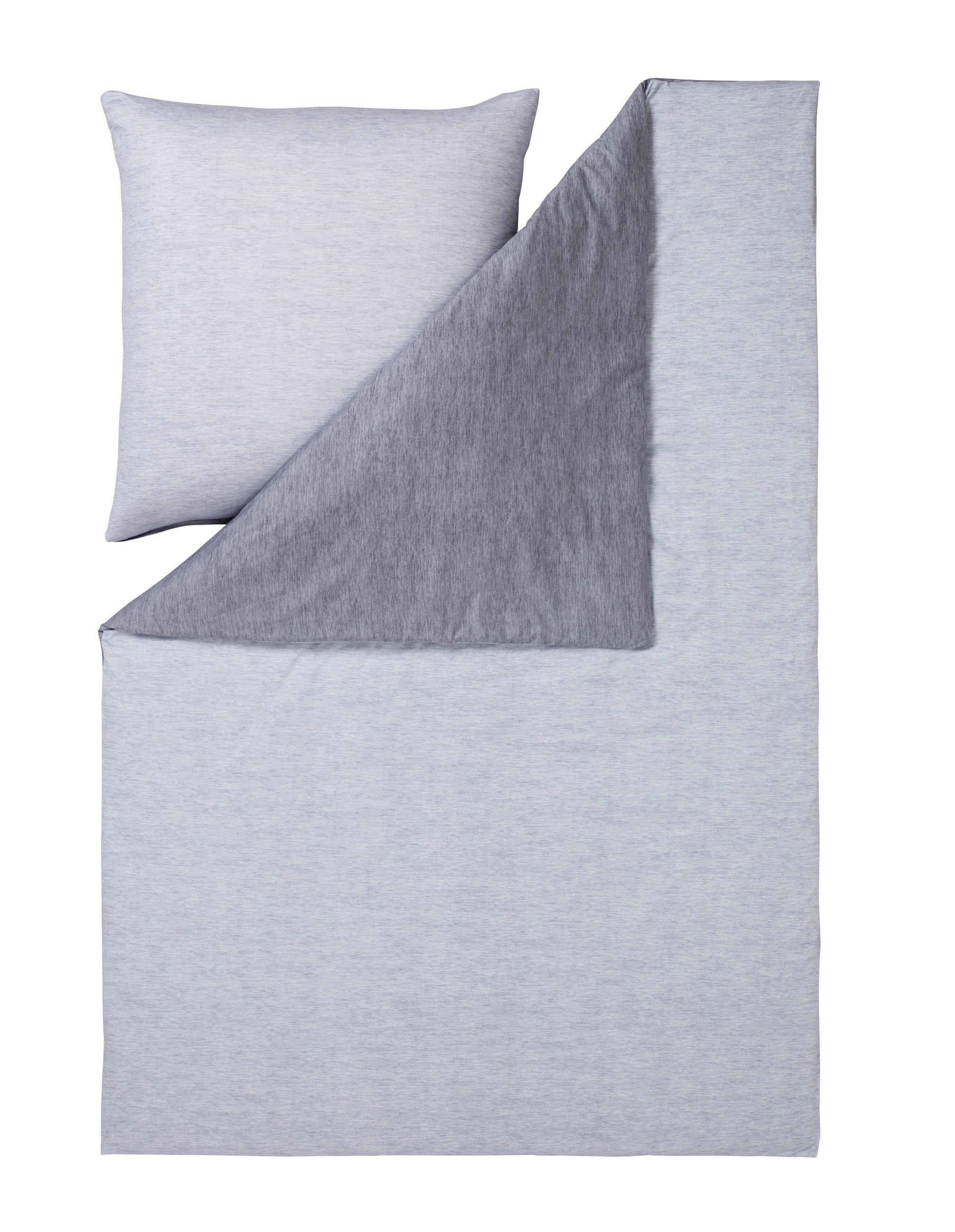 BETTWÄSCHE Atelier Interlock-Jersey 135/200 cm  - Grau, Design, Textil (135/200cm) - Estella