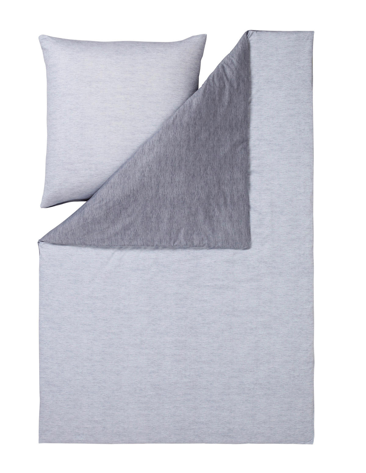 BETTWÄSCHE Atelier Interlock-Jersey 135/200 cm  - Grau, Design, Textil (135/200cm) - Estella