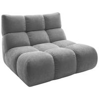 SESSEL Chenille Hellgrau  - Hellgrau/Schwarz, Design, Kunststoff/Textil (112/85/108cm) - Pure Home Lifestyle