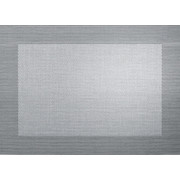 TISCHSET - Silberfarben/Schwarz, Basics, Kunststoff (33/33/46cm) - ASA