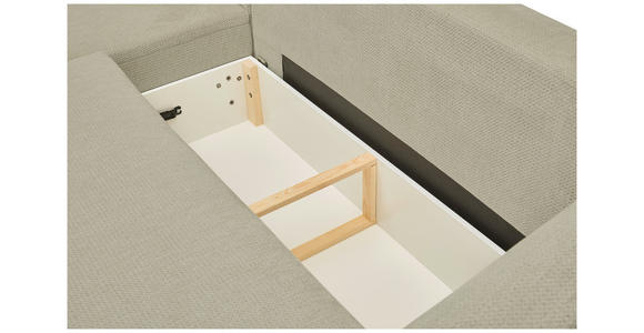 ECKSOFA  in Chenille Beige  - Beige/Schwarz, MODERN, Kunststoff/Textil (179/287cm) - Carryhome