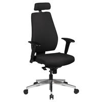 OTOČNÁ ŽIDLE, tkaná látka, černá - černá/barvy hliníku, Moderní, kov/textil (60/141/60cm) - MID.YOU