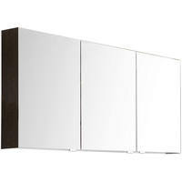 SPIEGELSCHRANK 122/64/15 cm  - Eiche dunkel/Chromfarben, MODERN, Glas/Holzwerkstoff (122/64/15cm) - Novel