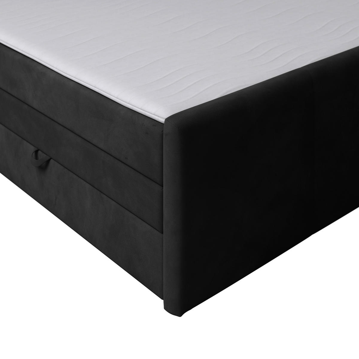 BOXSPRINGBETT 180/200 cm  in Schwarz  - Schwarz, MODERN, Karton/Holzwerkstoff (180/200cm) - MID.YOU