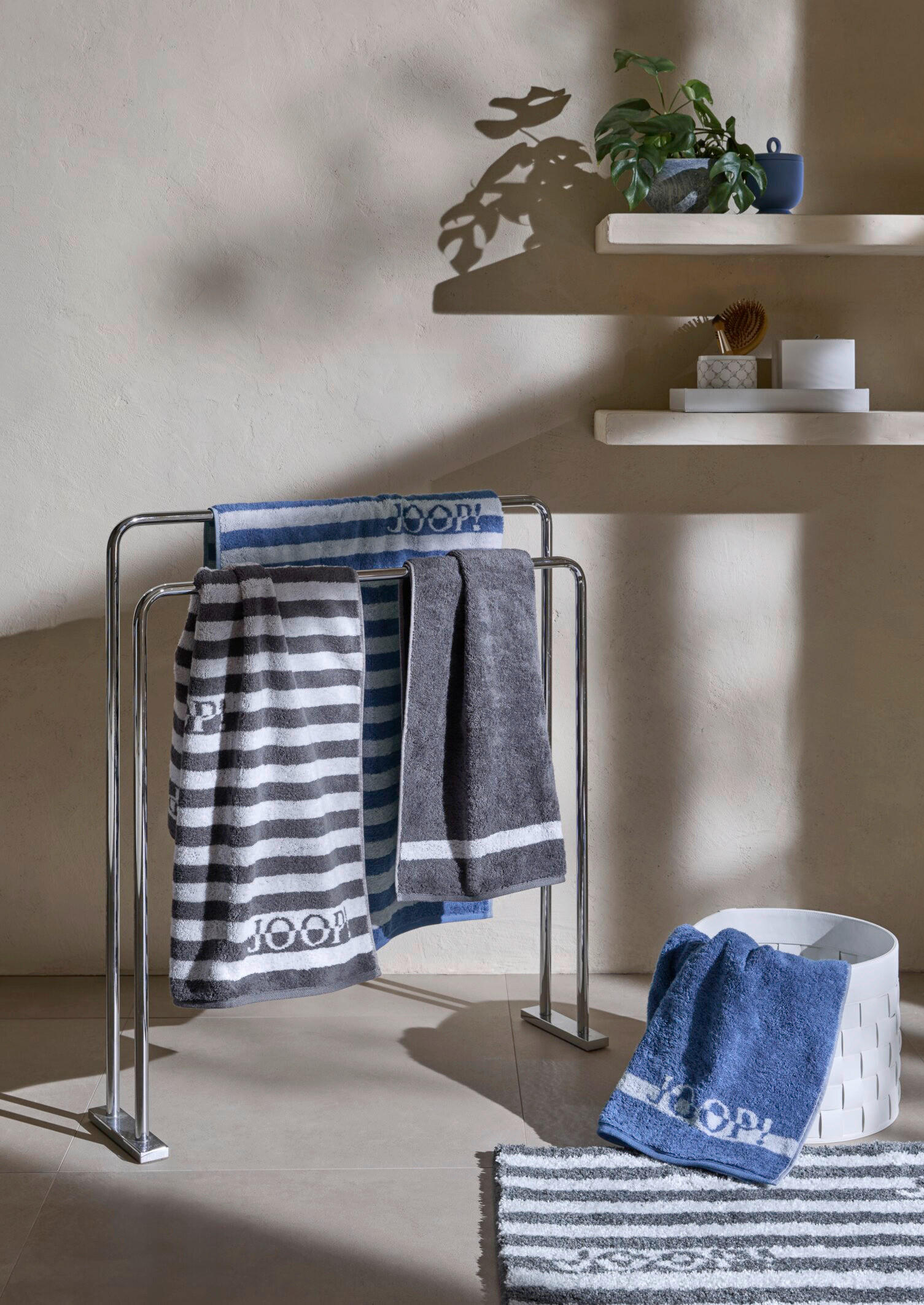 BADTEPPICH Blau 50/60 cm  - Blau, Basics, Textil (50/60cm) - Joop!