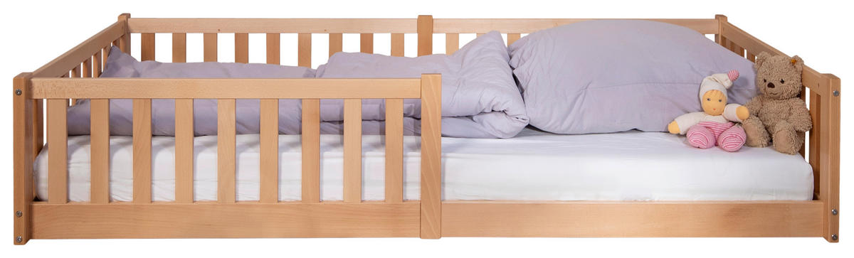 HAUSBETT  - Buchefarben, Basics, Holz (90/200cm) - tiSsi