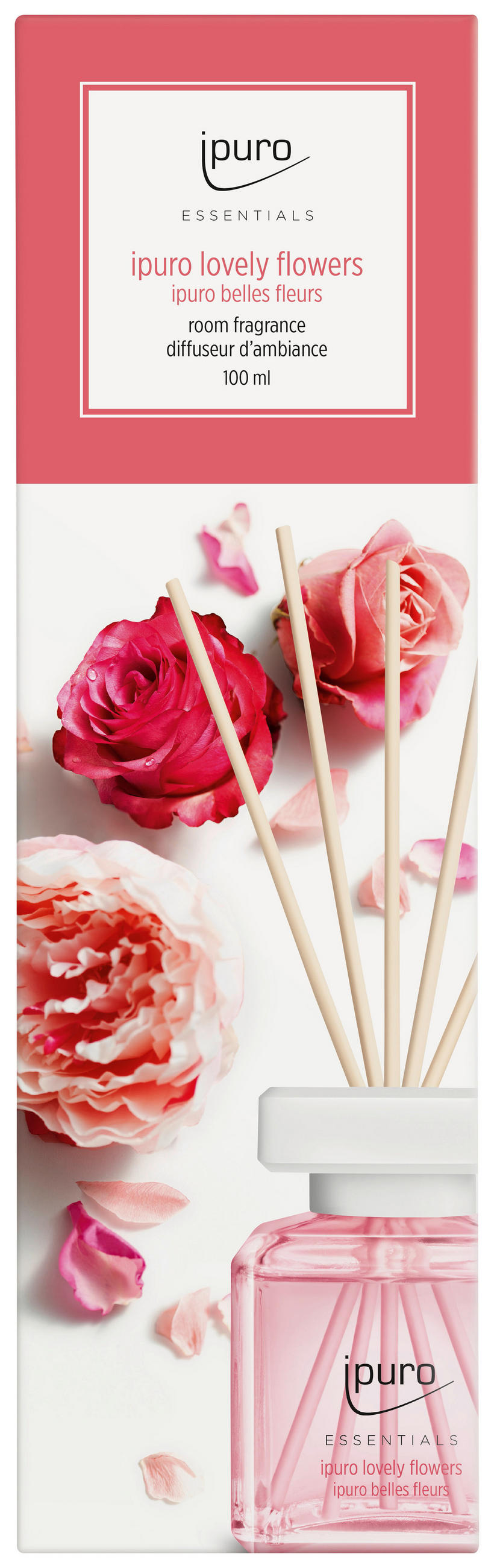 DIFFUSER Essentials Lovely Flowers  - Basics, Glas (100ml) - Ipuro