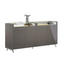 VITRINE Braun - Alufarben/Braun, Design, Holzwerkstoff/Metall (202/95/46cm) - JOOP!