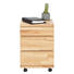 ROLLCONTAINER Kernbuche massiv Buchefarben - Buchefarben, Design, Holz/Kunststoff (39/58/47cm) - Linea Natura