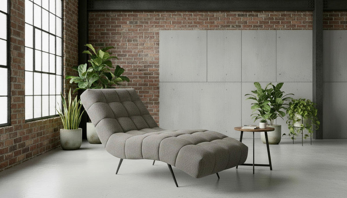 RELAXAČNÍ VÁLENDA, textil, tmavě šedá - černá/tmavě šedá, Design, kov/textil (79/88/165cm) - MID.YOU