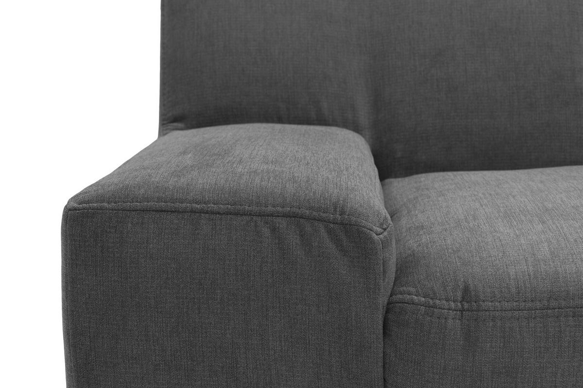 WOHNLANDSCHAFT Anthrazit Webstoff  - Wengefarben/Anthrazit, Design, Holz/Textil (212/328/153cm) - MID.YOU