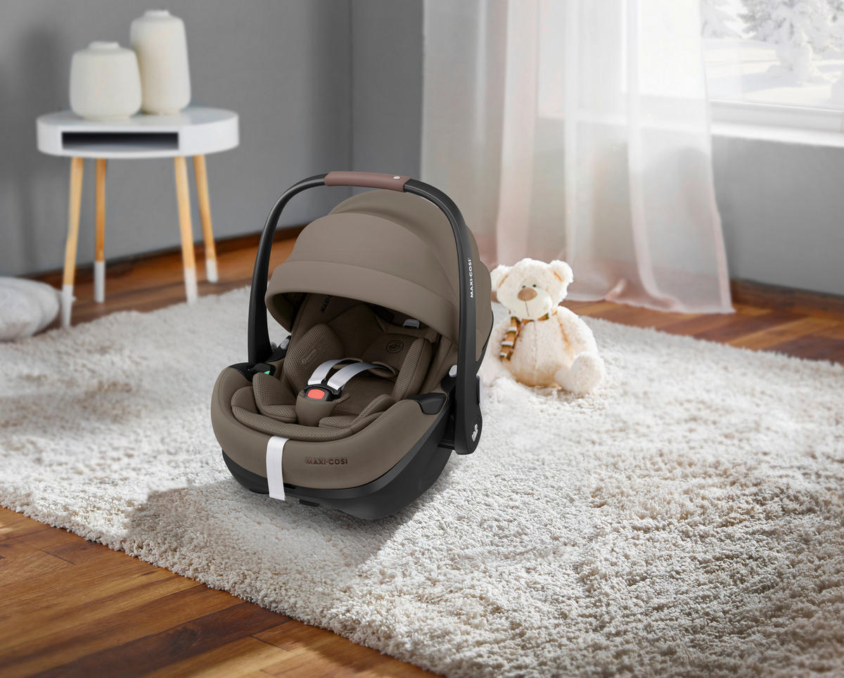 BABYSCHALE Pebble 360 Pro²  - Hellbraun/Schwarz, Basics, Kunststoff (44/58/66cm) - Maxi-Cosi