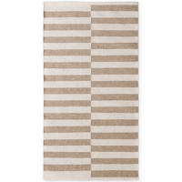HANDWEBTEPPICH 80/150 cm Vika Weiß, Beige rechteckig  - Beige/Weiß, Basics, Textil (80/150cm) - Hanse Home