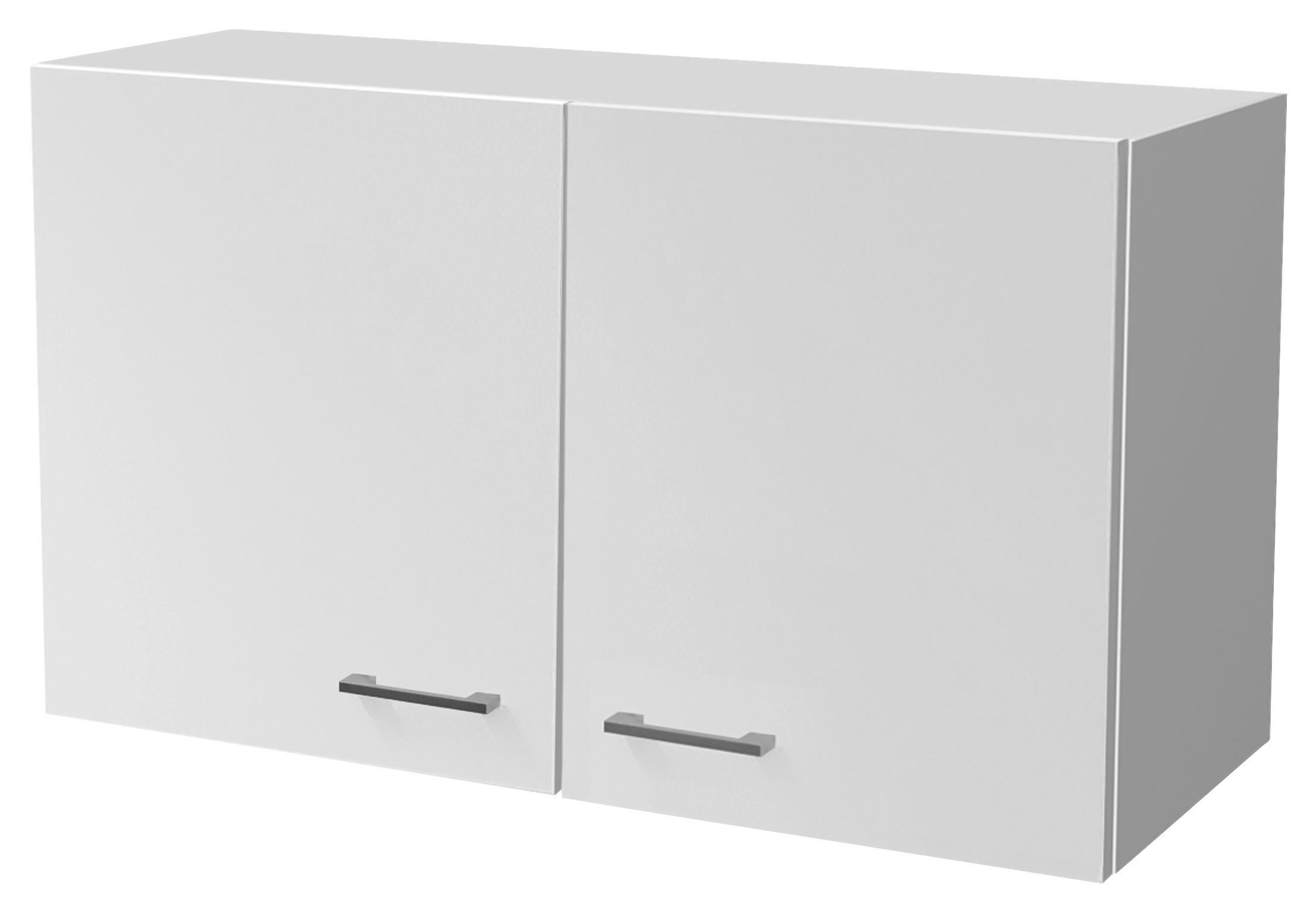 KÜCHENOBERSCHRANK - Alufarben/Weiß, KONVENTIONELL, Holzwerkstoff/Kunststoff (100/54,8/32cm) - MID.YOU