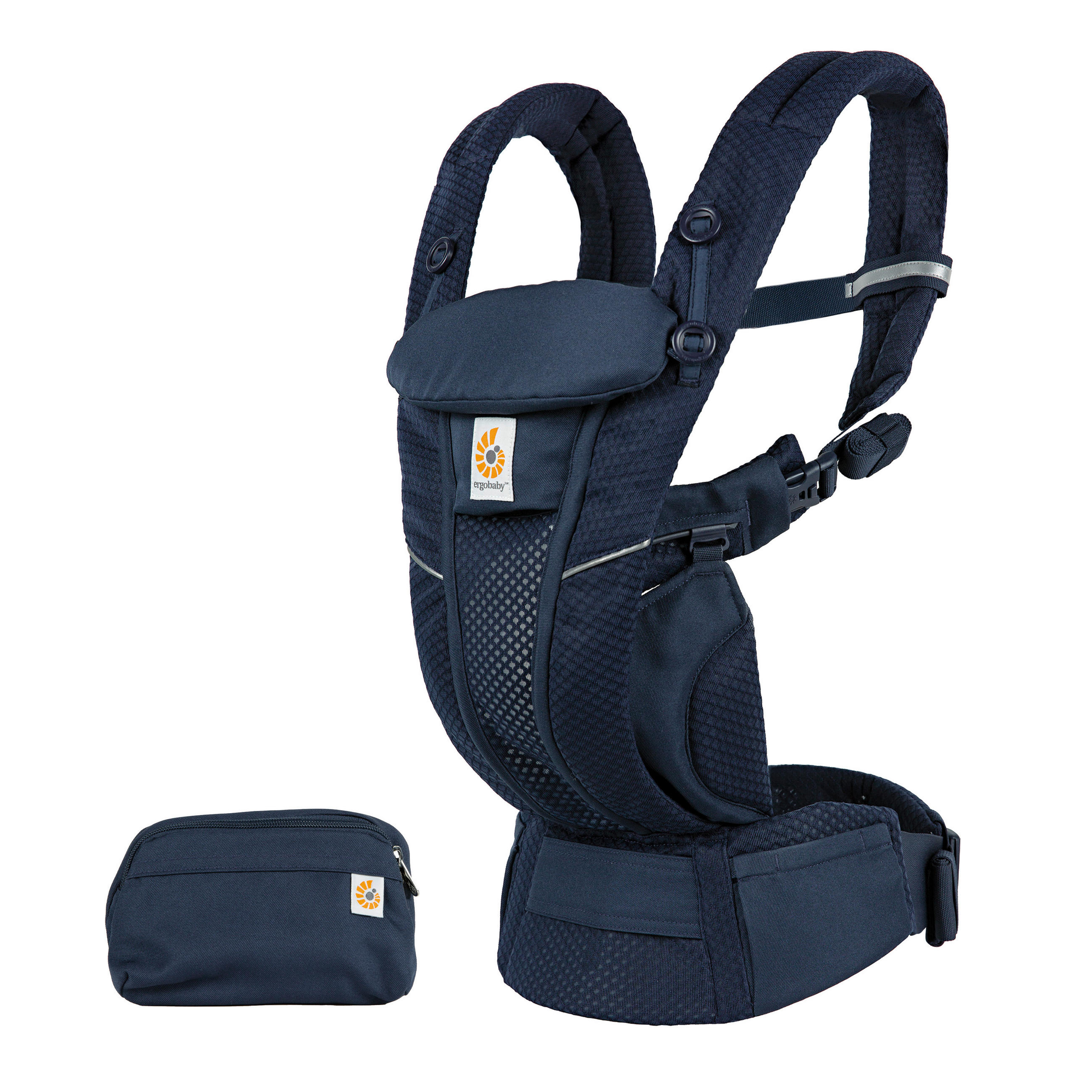 BABYTRAGE Omni Breeze  - Dunkelblau, Basics, Textil (23,5/16/27cm) - Ergo Baby