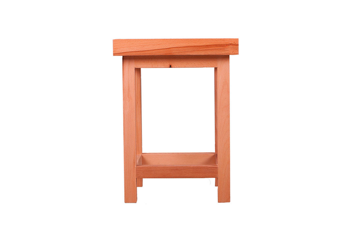 Universalhocker in  - Kernbuche, Basics, Holz (30/40/30cm) - Gardenson