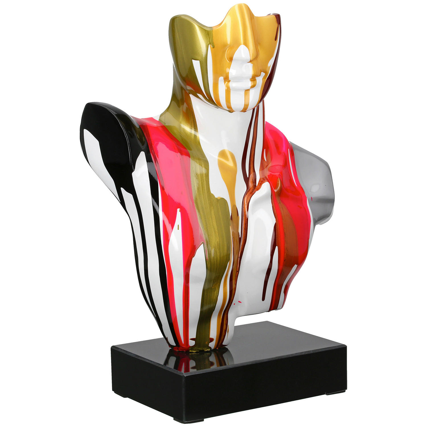 XXXLutz Skulptur Mann Mehrfarbig 29x41x16 cm