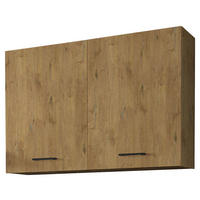 KÜCHENOBERSCHRANK 100/65/31 cm  in Eichefarben  - Eichefarben/Schwarz, KONVENTIONELL, Holzwerkstoff/Kunststoff (100/65/31cm) - Xora