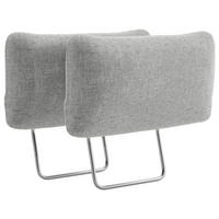 KOPFSTÜTZE in Flachgewebe  - Hellgrau, Konventionell, Textil (50/25/12cm) - Sit & More