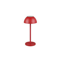 AKKU-TISCHLEUCHTE - Rot, Trend, Kunststoff (13,5/30cm)