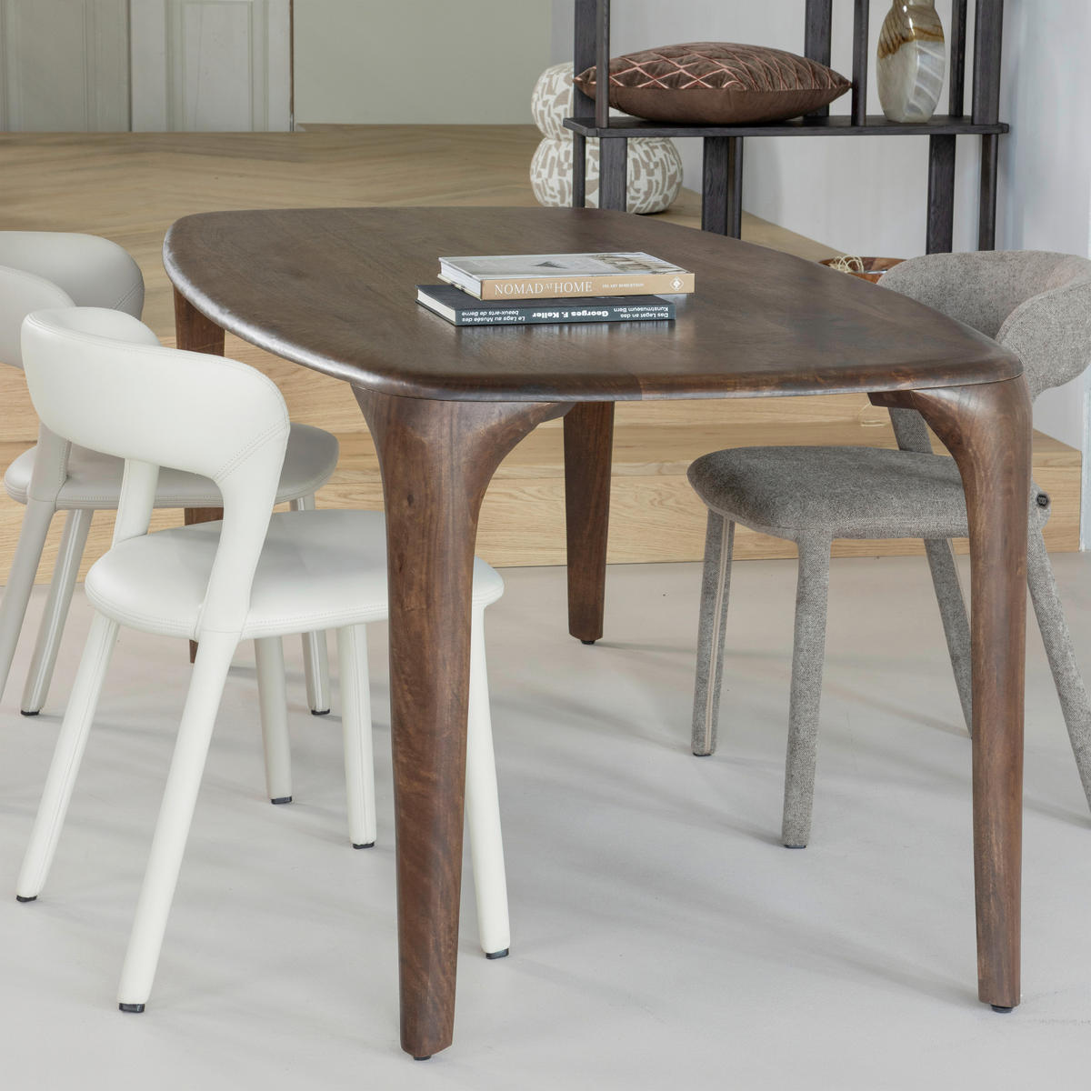 ESSTISCH in Holz 190/95/76 cm   - Dunkelbraun, MODERN, Holz (190/95/76cm) - Livetastic