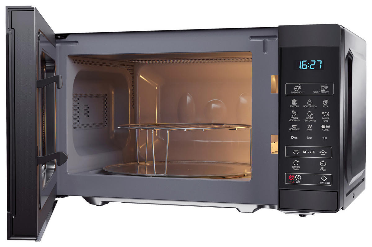 MIKROWELLE YC-MG02E-B  - Schwarz, Basics, Glas/Kunststoff (44/25.8/35.9cm) - Sharp