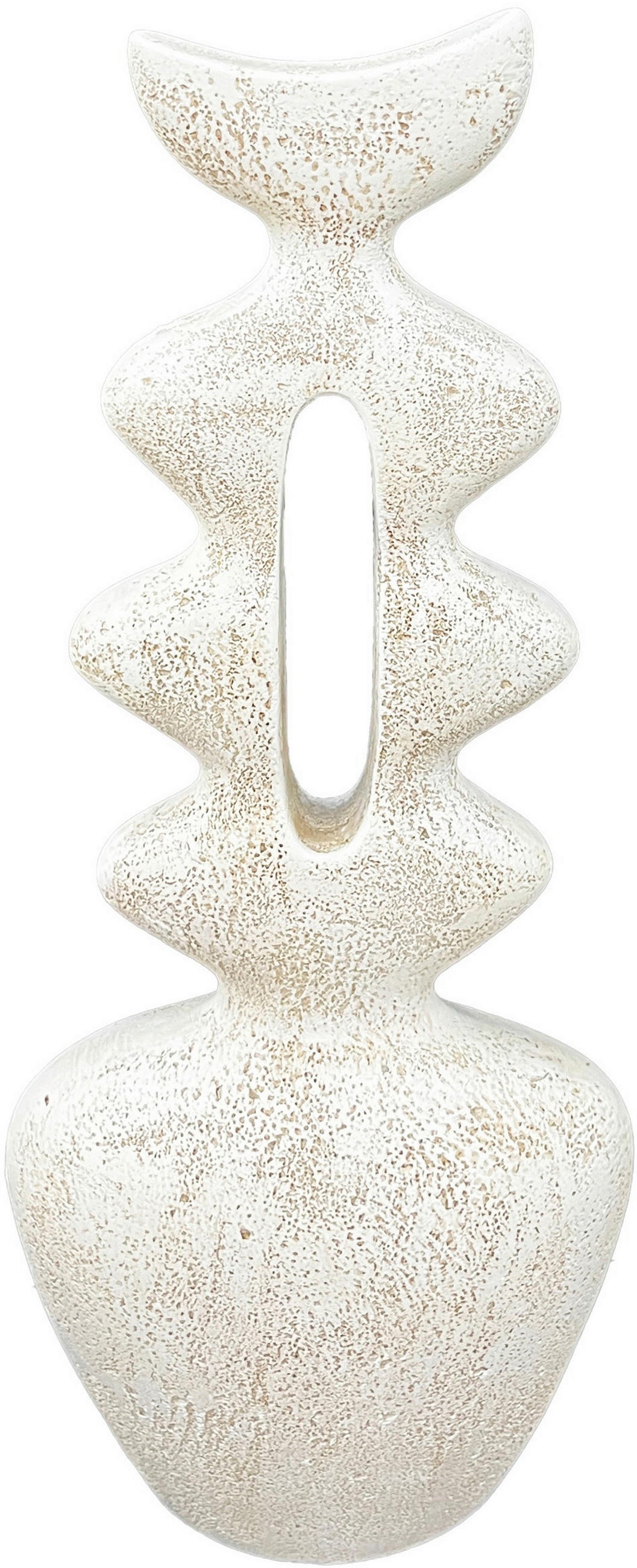 SKULPTUR - Weiß, Basics, Kunststoff (18,5/45/9cm) - Ambia Home