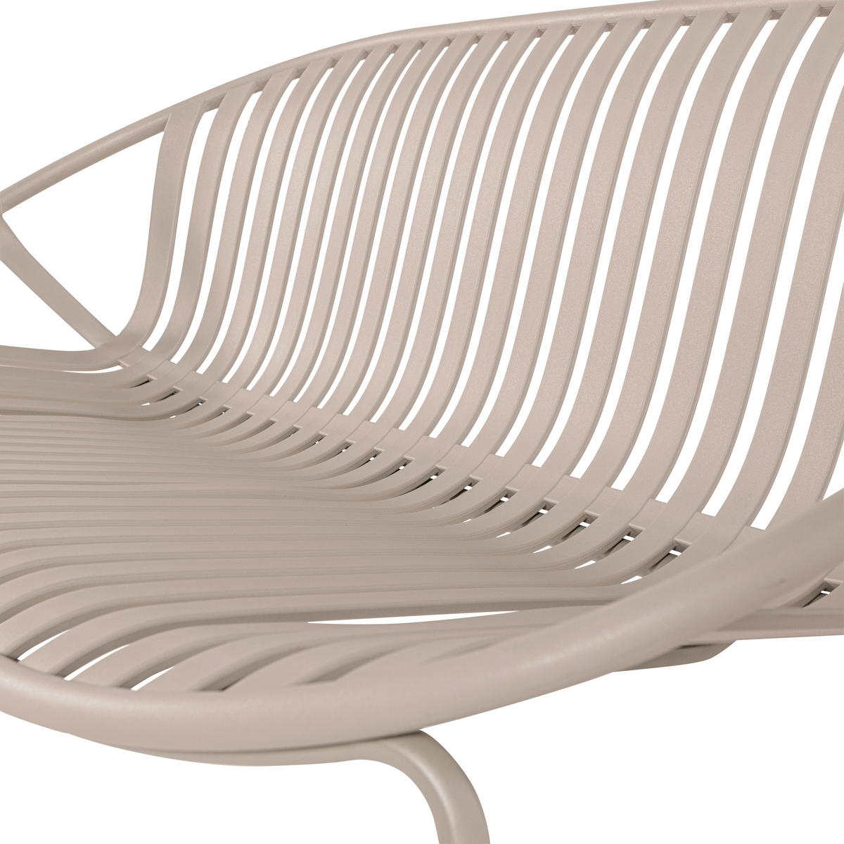 GARTENBANK 81/73/72 cm   - Sandfarben, MODERN, Kunststoff/Metall (81/73/72cm) - Livetastic