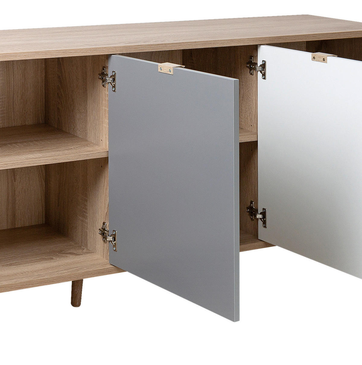 SIDEBOARD  in 180/71/40 cm  - Eichefarben/Petrol, Trend, Holzwerkstoff (180/71/40cm) - MID.YOU