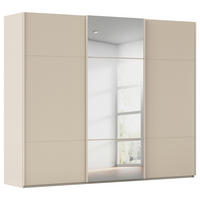SCHWEBETÜRENSCHRANK 271/223/68 cm,  in Champagner, 3 Tür(en)  - Champagner, KONVENTIONELL, Glas/Holzwerkstoff (271/223/68cm) - Novel