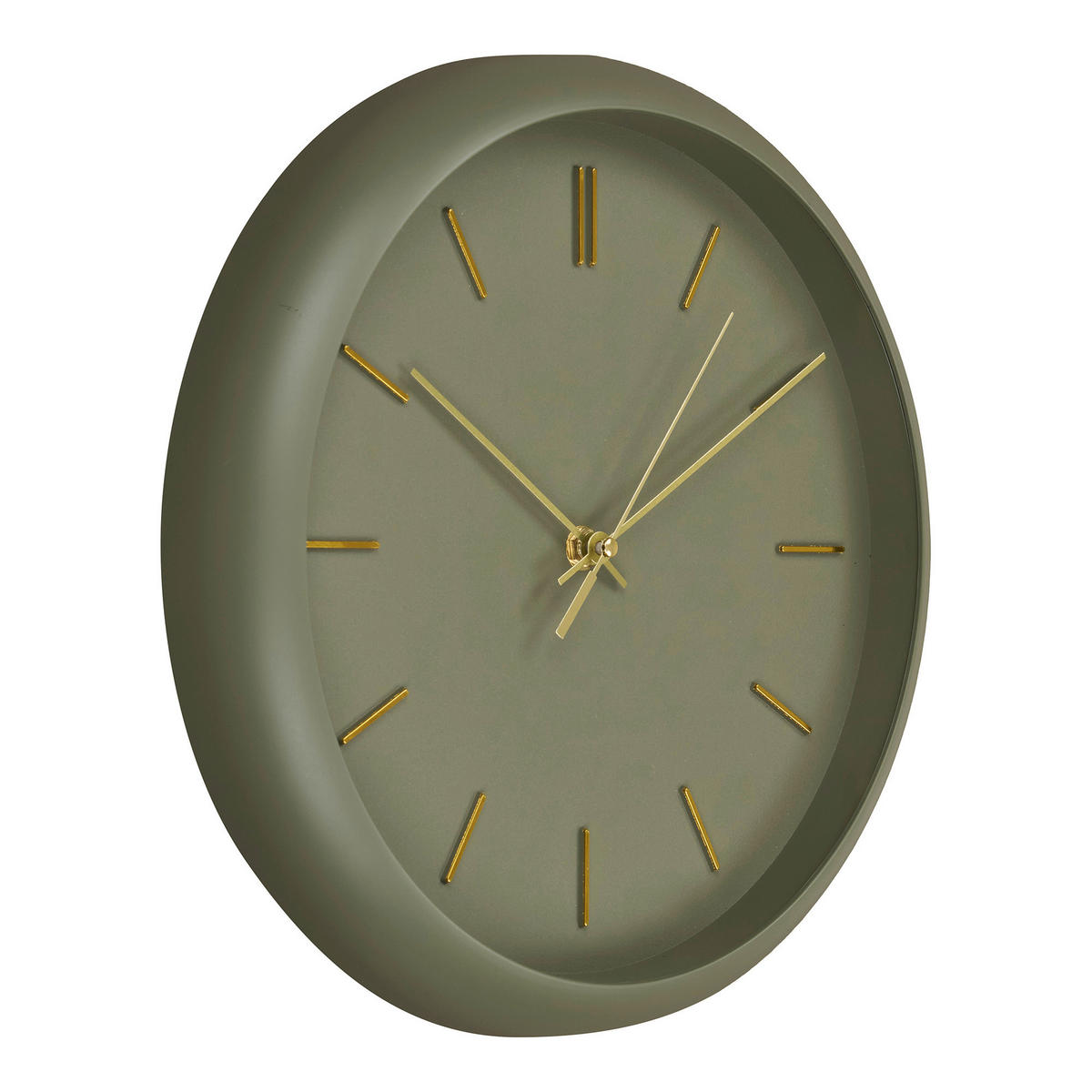 WANDUHR Rossano Wall Clock Dunkelgrün 30/30/4 cm  - Dunkelgrün, Basics, Glas/Kunststoff (30/30/4cm)