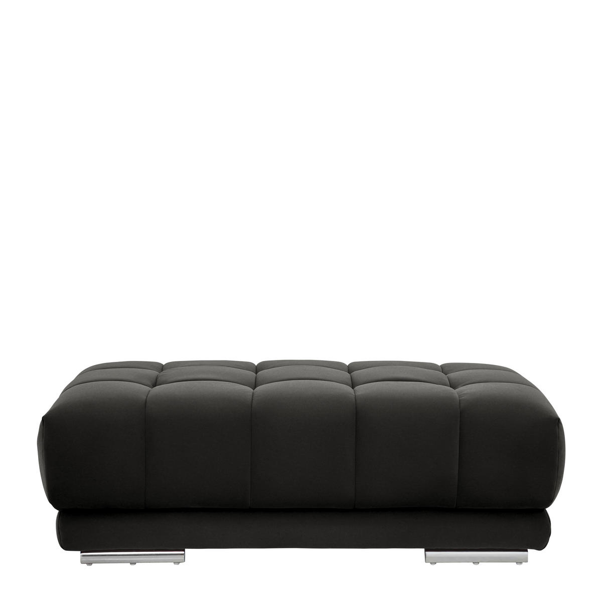 HOCKER Textil Grau  - Chromfarben/Grau, Design, Textil (126/42/76cm) - Beldomo Speed