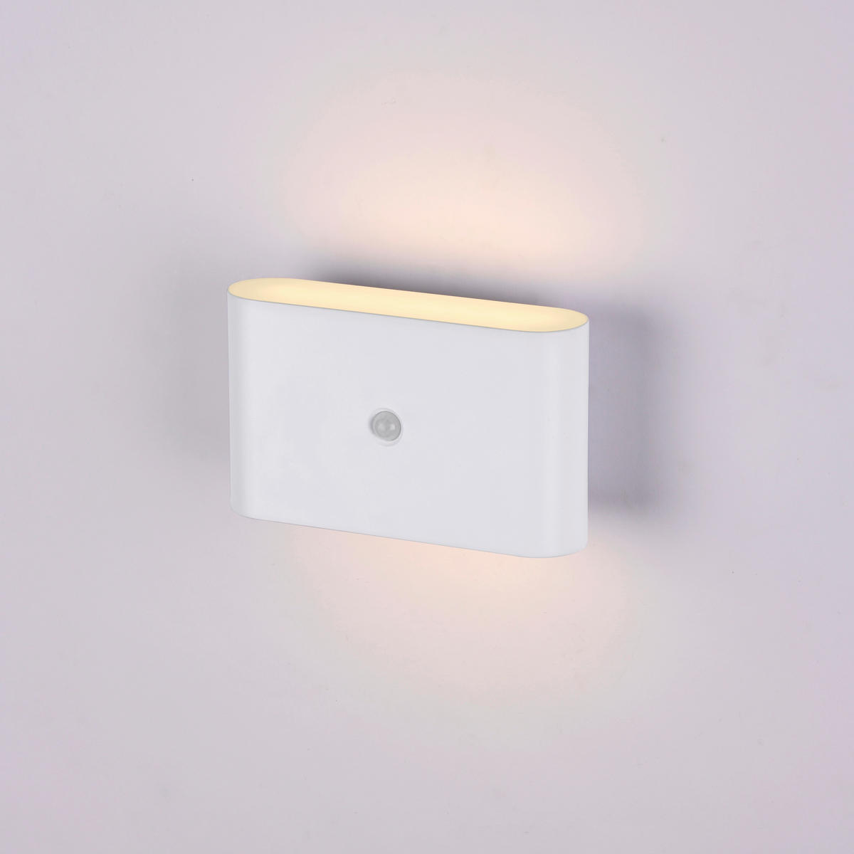 AKKU-WANDLEUCHTE - Weiß, Design, Kunststoff/Metall (16/6,5/9,5cm)