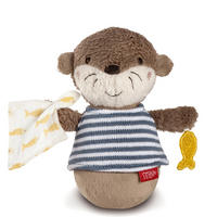 STEHAUFFIGUR  - Braun, Basics, Textil (15/12/6,8cm) - Fehn