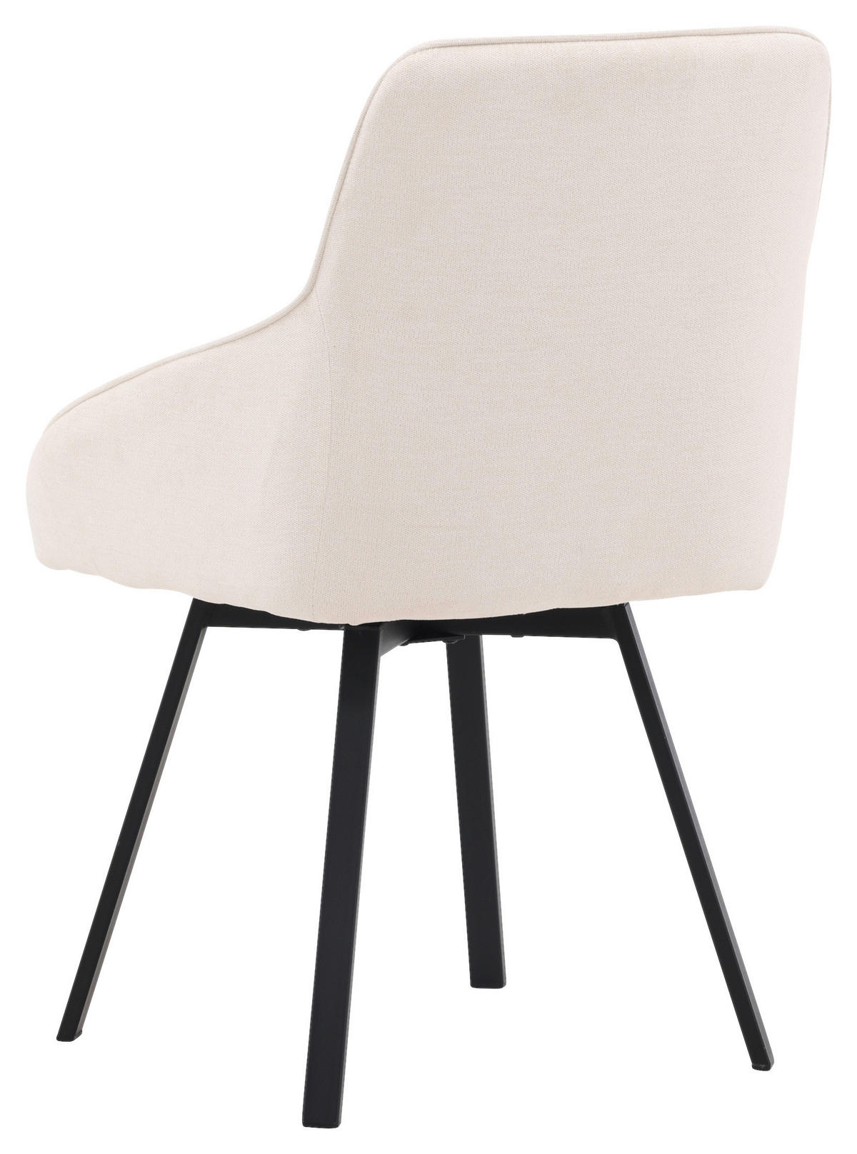 STUHL-SET 2 Stück  in Stahl Textilgeflecht Metall, Textil  - Beige/Schwarz, Design, Textil/Metall (55/88/60cm) - Livetastic
