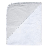 KAPUZENBADETUCH    - Weiss/Grau, Basics, Textil (85/75/1cm) - Bebe Jou