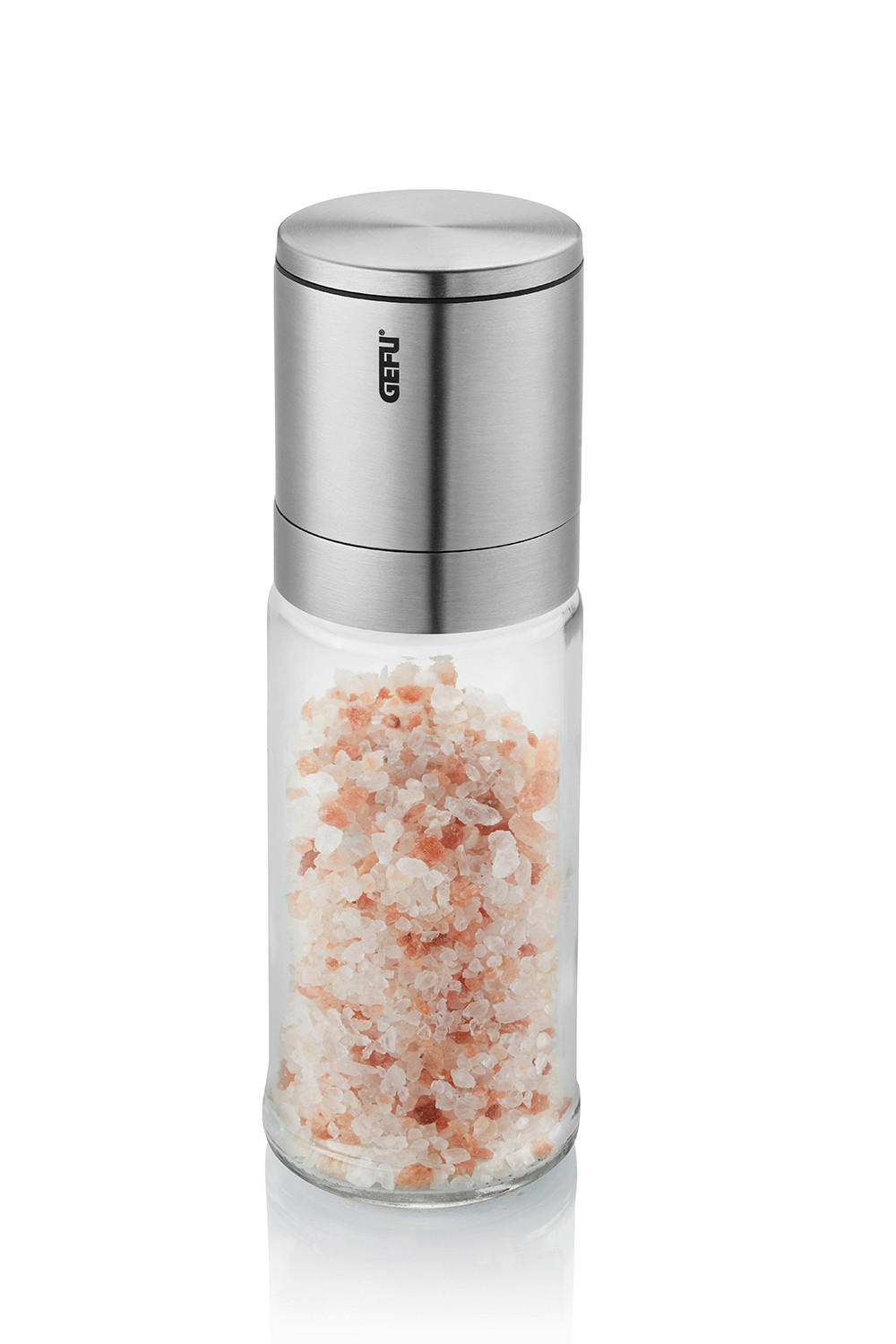 SALZ- ODER PFEFFERMÜHLE LAMOLA  - Edelstahlfarben, Design, Glas/Keramik (5,5/16,6cm) - Gefu