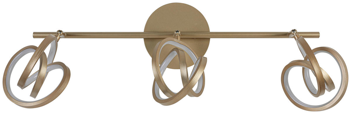 DECKENLEUCHTE 59/12/21,2 cm   - Weiß/Cappuccino, Trend, Kunststoff/Metall (59/12/21,2cm) - Novel