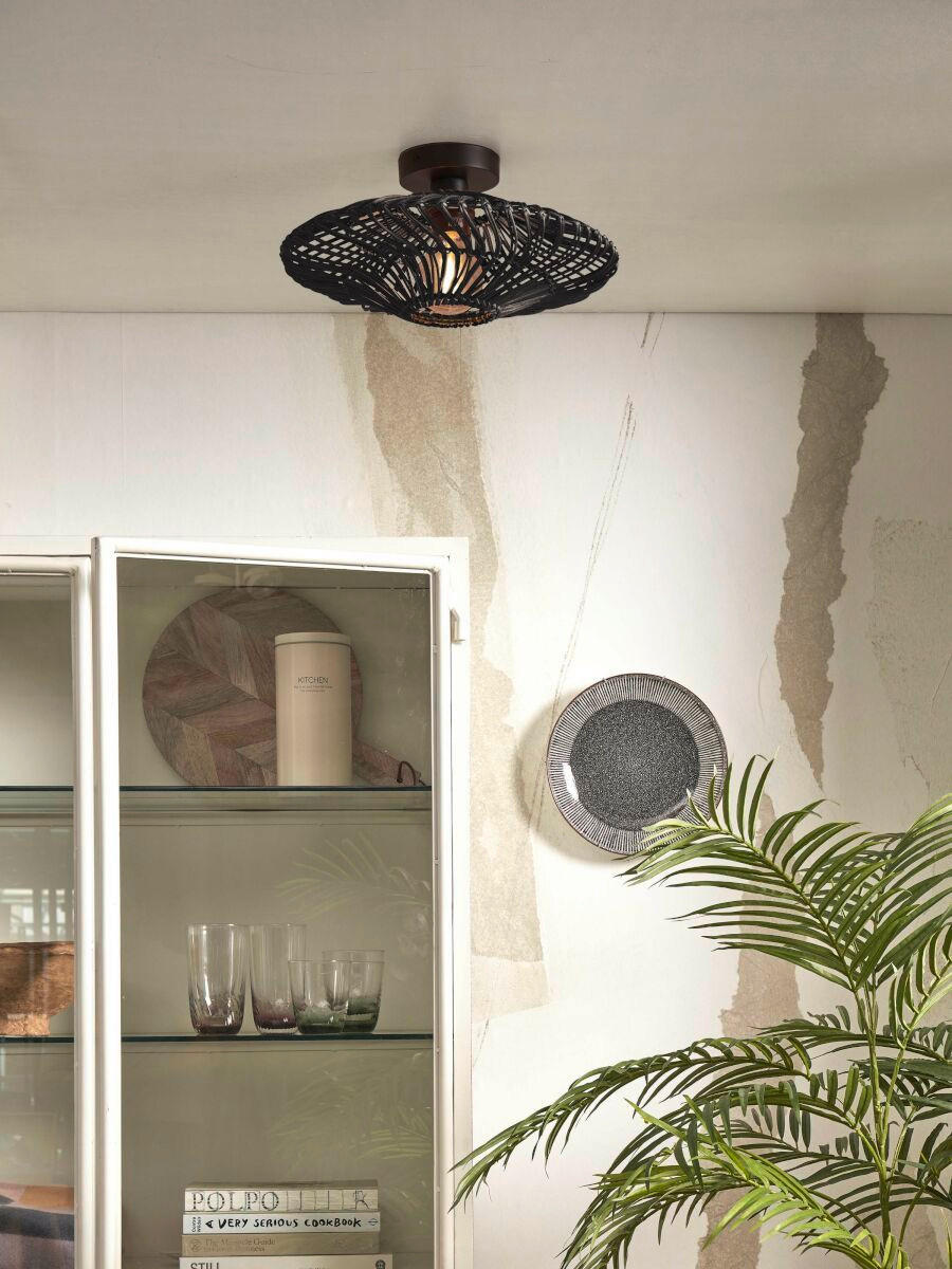 TAKLAMPA GOOD&MOJO  40/12 cm  - svart, Trend, naturmaterial (40/12cm) - Good & Mojo
