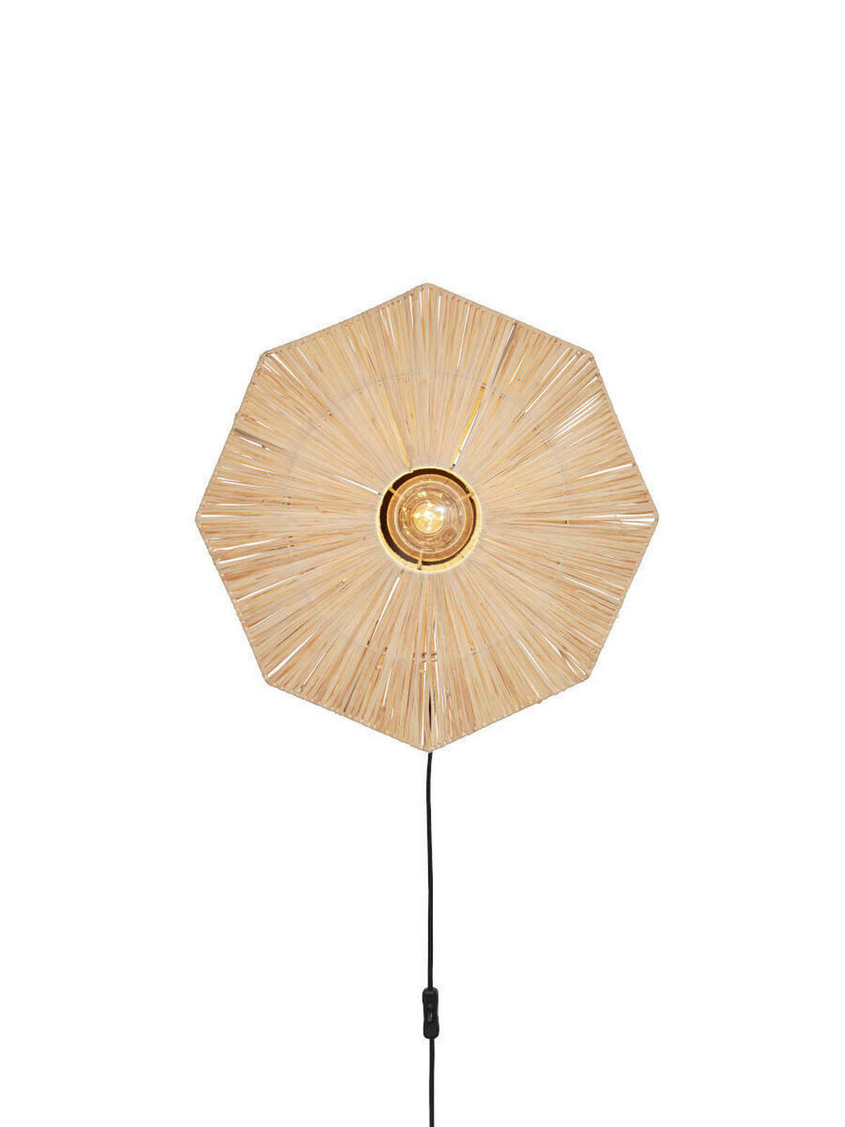 VÄGGLAMPA 45/7 cm   - ljusbrun, Basics, naturmaterial (45/7cm) - Good & Mojo