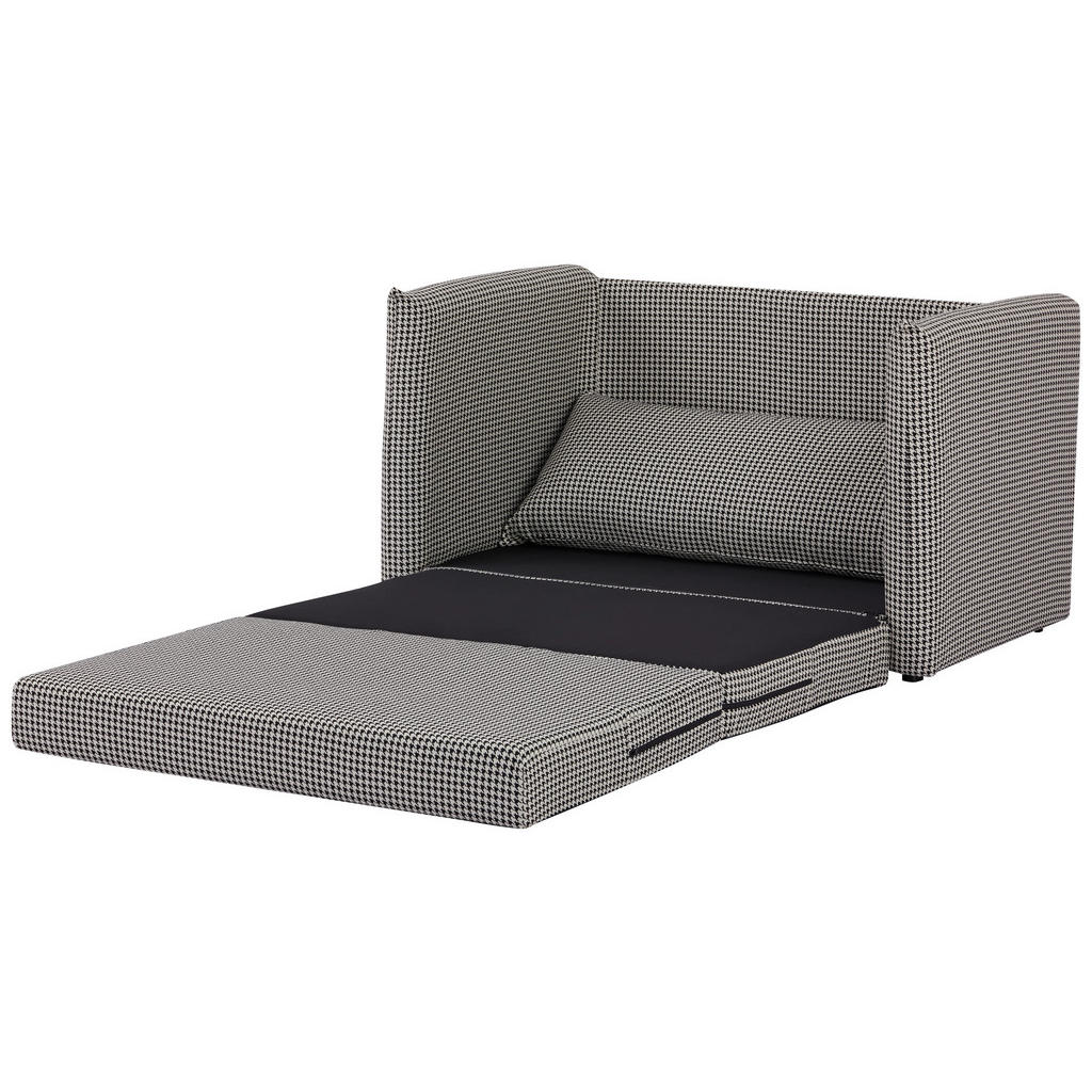 Thumbnail - Mid.you Schlafsofa, Schwarz, Weiß, Textil, 1-Sitzer, Füllung: Polyester, 119x79x76 cm, Liegefunktion, Kinder- & Jugendzi...
