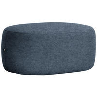 HOCKER in Textil Blau  - Blau/Schwarz, MODERN, Kunststoff/Textil (88/43/66cm) - Hom`in
