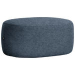 HOCKER in Textil Blau  - Blau/Schwarz, MODERN, Kunststoff/Textil (88/43/66cm) - Hom`in