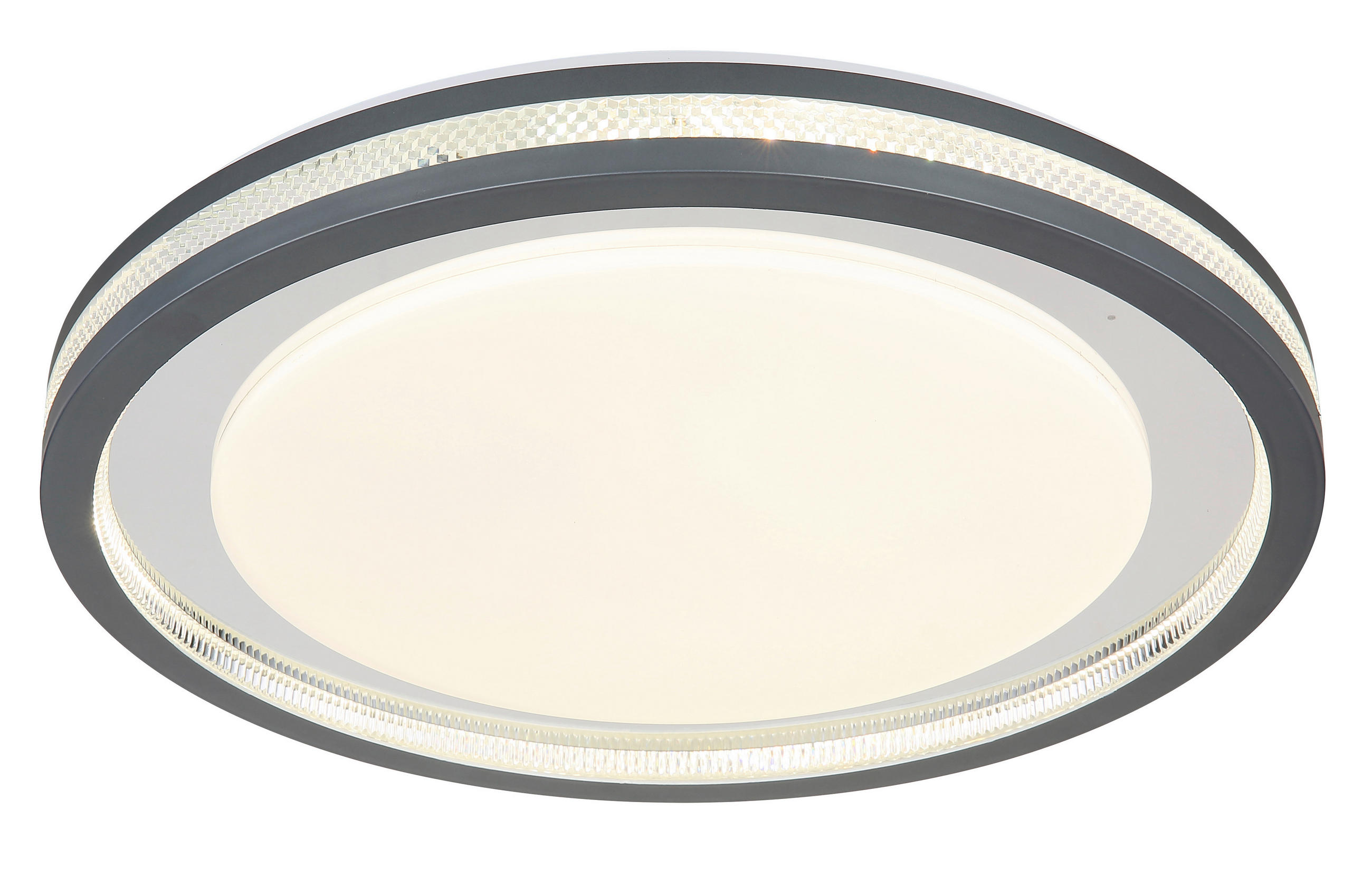 LED-DECKENLEUCHTE 30 W  47,8/6,7 cm    - Weiss/Transparent, Konventionell, Kunststoff/Metall (47,8/6,7cm) - Globo