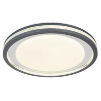 LED-DECKENLEUCHTE 30 W  47,8/6,7 cm    - Weiss/Transparent, Konventionell, Kunststoff/Metall (47,8/6,7cm) - Globo