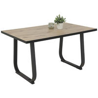 ESSTISCH rechteckig Anthrazit, Eichefarben  - Eichefarben/Anthrazit, Trend, Holzwerkstoff (140/90/76cm) - Boxxx