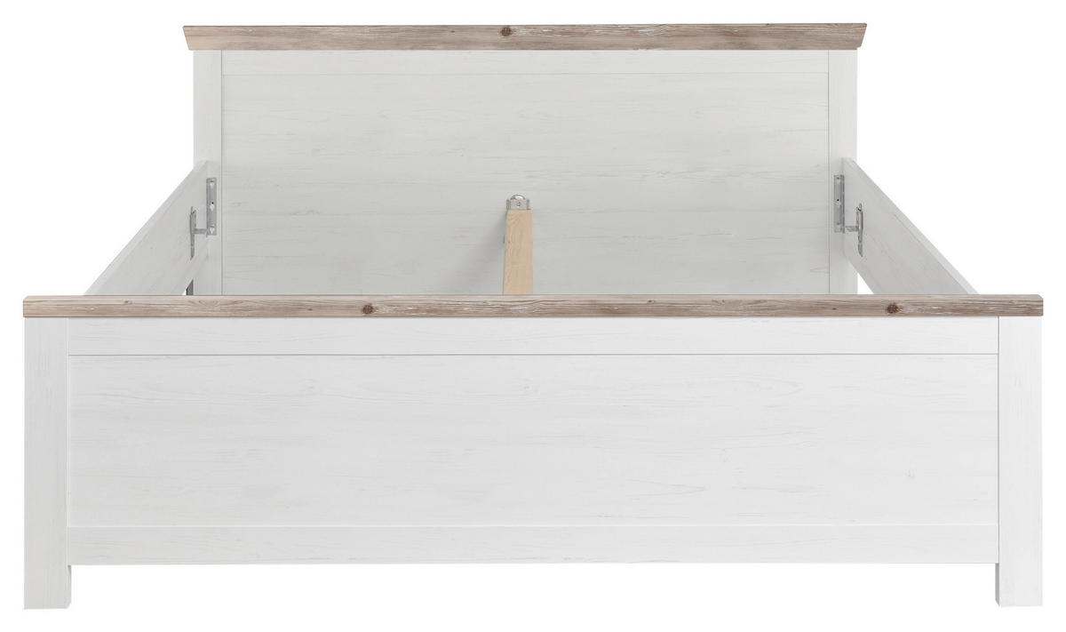 BETT  in Pinienfarben, Hellbraun  - Hellbraun/Pinienfarben, Design (195/86/208cm) - MID.YOU