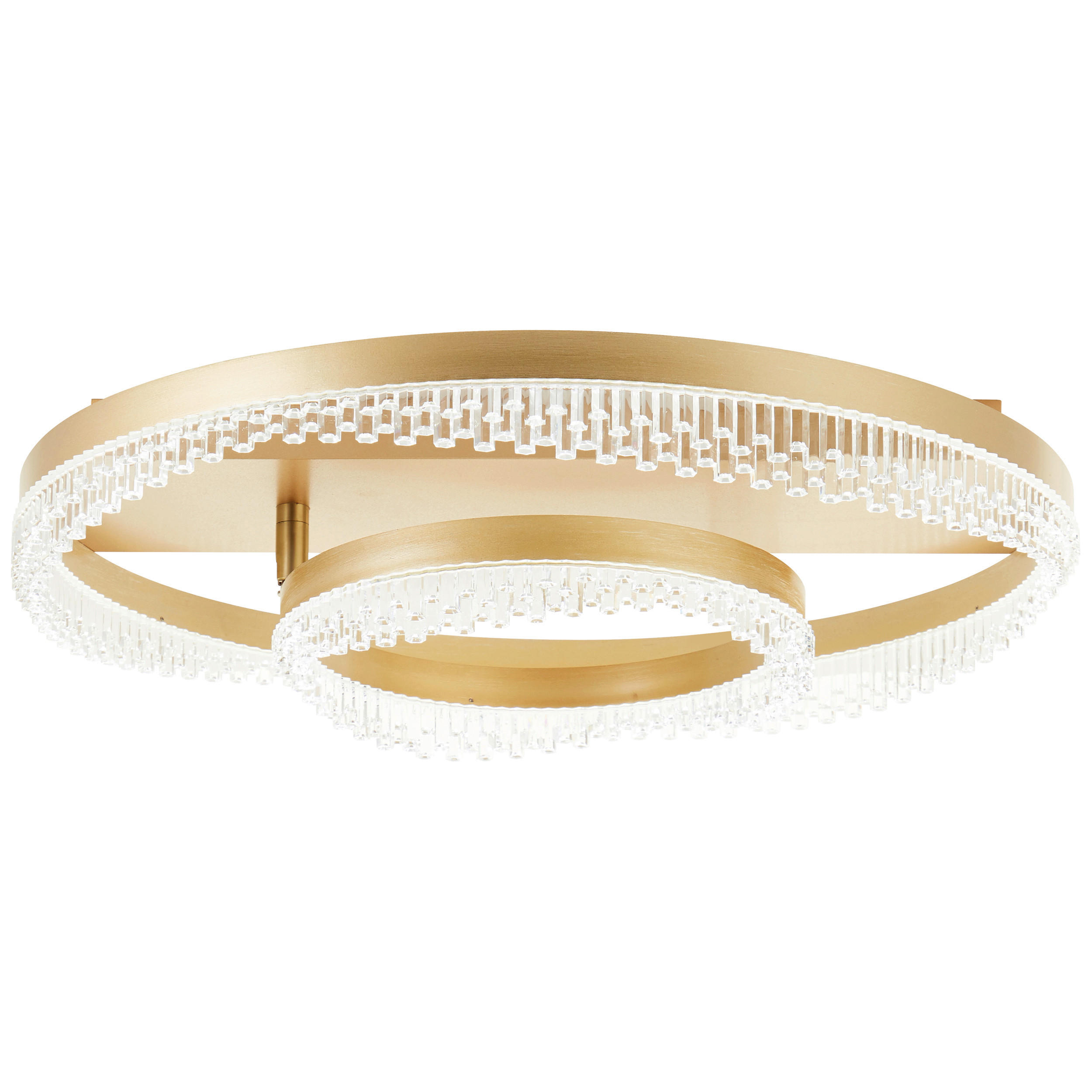 LED-DECKENLEUCHTE Aurora 61/13 cm   - Goldfarben, Design, Kunststoff/Metall (61/13cm) - Brilliant