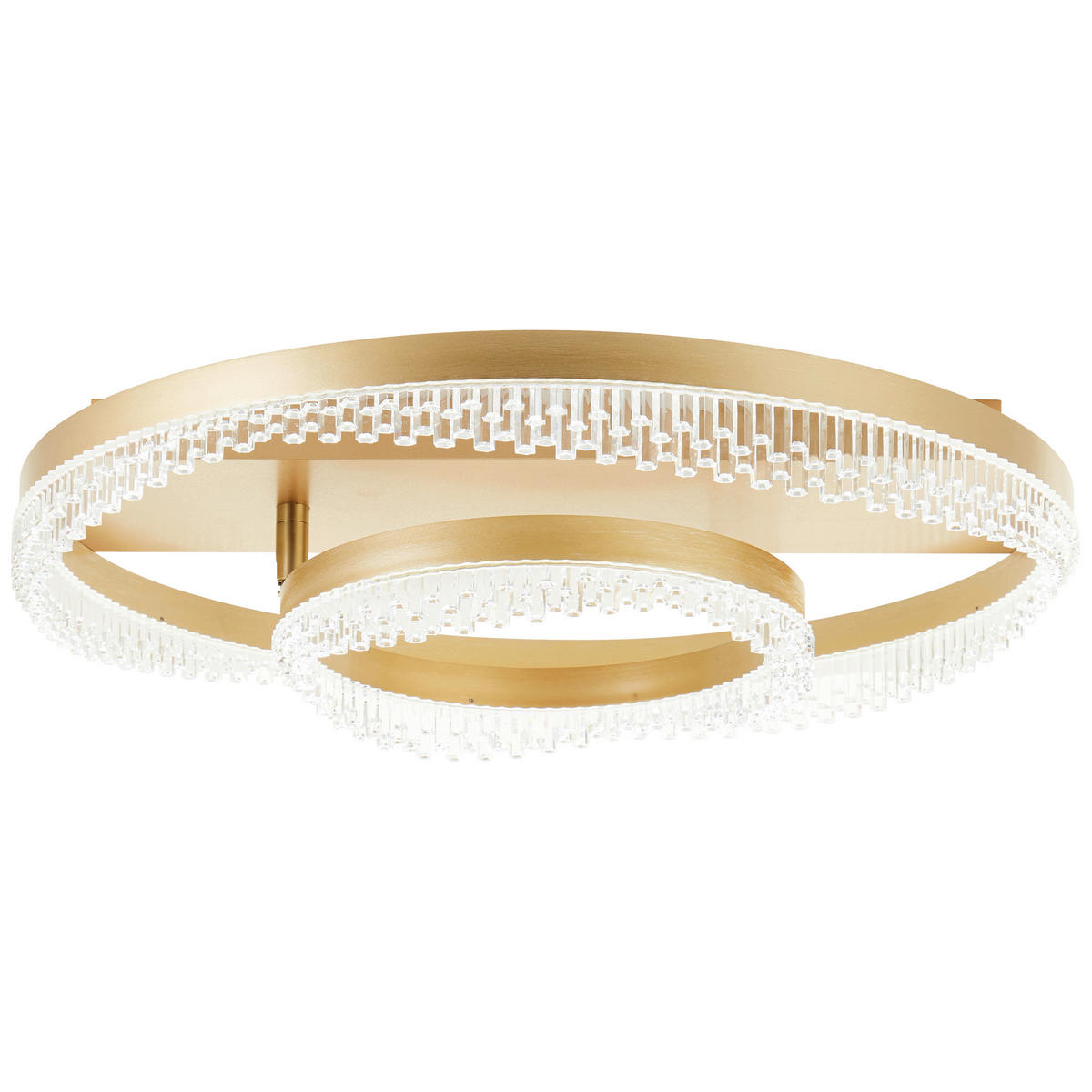 LED-DECKENLEUCHTE 61/13 cm   - Goldfarben, Design, Kunststoff/Metall (61/13cm) - Brilliant